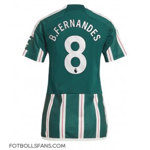 Manchester United Bruno Fernandes #8 Replika Bortatröja Damer 2023-24 Kortärmad